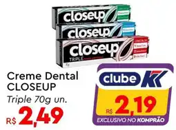 Komprao Atacadista Creme Dental Closeup Triple oferta
