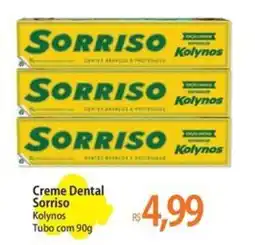 Atacadão Creme Dental Sorriso Kolynos Tubo oferta