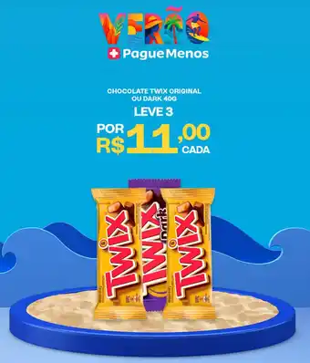 Chocolate twix original ou dark