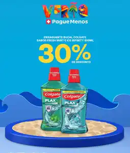 Farmácias Pague Menos Enxaguante bucal colgate sabor fresh mint e ice infinity oferta