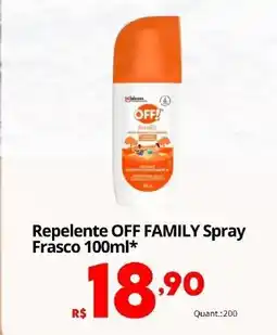 Althoff Supermercados Repelente OFF FAMILY Spray Frasco oferta