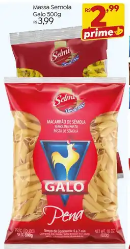 Brasão Supermercados Massa Semola Galo oferta