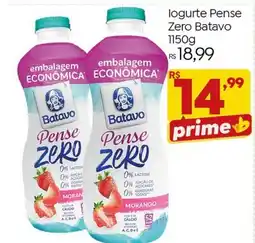 Brasão Supermercados logurte Pense Zero Batavo oferta