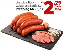 Brasão Supermercados Linguica Tipo Calabresa Sadia oferta