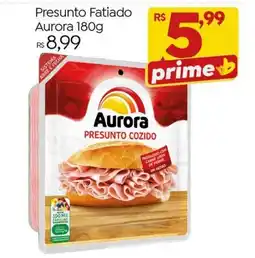 Brasão Supermercados Presunto Fatiado Aurora oferta