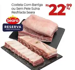 Brasão Supermercados Costela Com Barriga ou Sem Pele Suina Resfriada Seara oferta