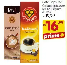 Brasão Supermercados Cafe Capsula 3 Coracoes oferta