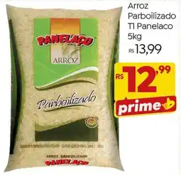 Brasão Supermercados Arroz Parboilizado TI Panelaco oferta