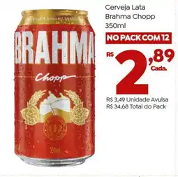 Brasão Supermercados Cerveja Lata Brahma Chopp oferta