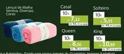 Copercana Lençol de Malha Venesa, Diversas Cores Solteiro oferta