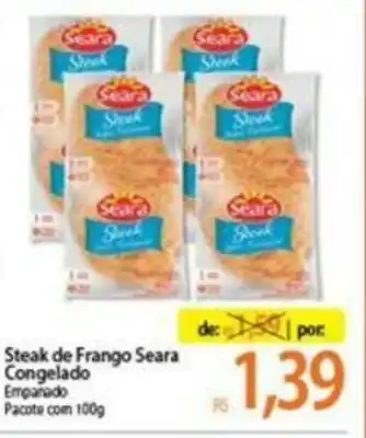 Atacadão Steak de Frango Seara congelado 100g oferta