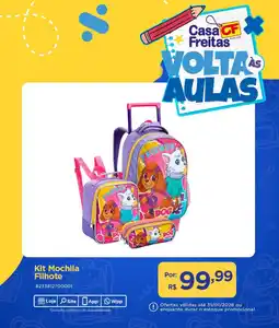 Casa Freitas Kit Mochila Filhote oferta