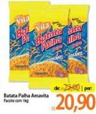 Atacadão Batata Palha Amavita 1kg oferta