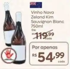 Barbosa Supermercados Vinho Nova Zeland Kim Sauvignon Blanc oferta