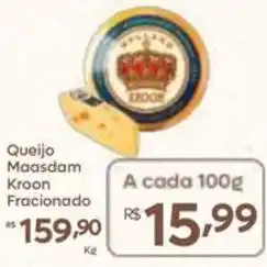 Barbosa Supermercados Queijo Maasdam Kroon Fracionado oferta