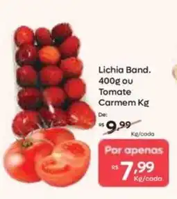 Barbosa Supermercados Lichia Band. ou Tomate Carmem oferta