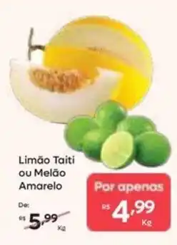 Barbosa Supermercados Limão Taiti ou Melão Amarelo oferta