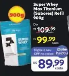 Barbosa Supermercados Super Whey Max Titanium oferta