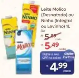 Barbosa Supermercados Leite Molico (Desnatado) ou Ninho (Integral ou Levinho) oferta
