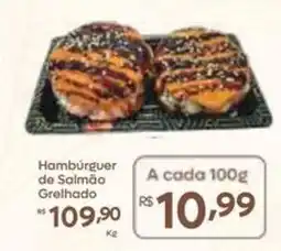 Barbosa Supermercados Hambúrguer de Salmão Grelhado oferta