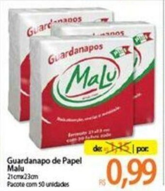 Atacadão Guardanapo de Papel Malu oferta