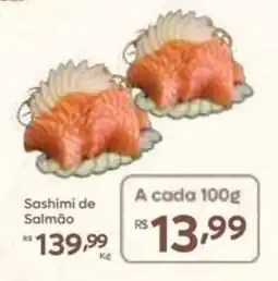 Barbosa Supermercados Sashimi de Salmão oferta