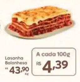 Barbosa Supermercados Lasanha Bolonhesa oferta