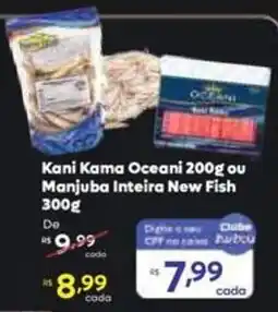 Barbosa Supermercados Kani Kama Oceani ou Manjuba Inteira New Fish oferta