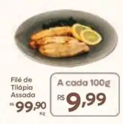 Barbosa Supermercados Filé de Tilápia Assada oferta