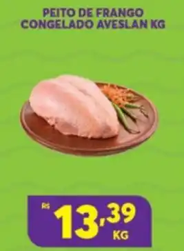 Atacadão Centro Sul Peito de Frango congelado Aveslan 1kg oferta