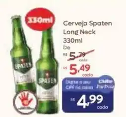 Barbosa Supermercados Cerveja Spaten Long Neck oferta
