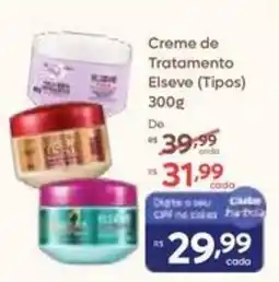 Barbosa Supermercados Creme de Tratamento Elseve (Tipos) oferta