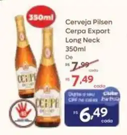 Barbosa Supermercados Cerveja Pilsen Cerpa Export Long Neck oferta