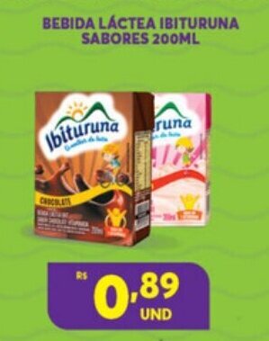 Atacadão Centro Sul Bebida Lactea Ibituruna Sabores 200ml oferta