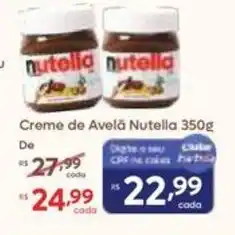 Barbosa Supermercados Creme de Avela Nutella oferta