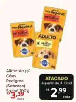 Barbosa Supermercados Alimento p/ Cães Pedigree (Sabores) oferta