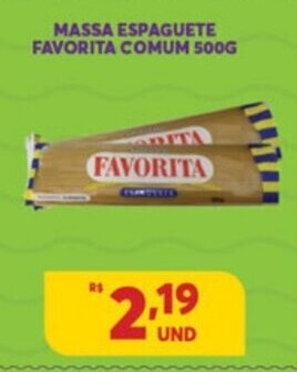 Massa Espaguete Favorita comum 500g