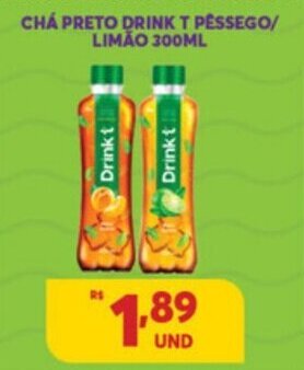 Atacadão Centro Sul Cha Preto Drink T Pessego/ Limao 300ml oferta