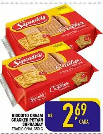 Mercantil Rodrigues Biscoito cream cracker petyan supradely oferta