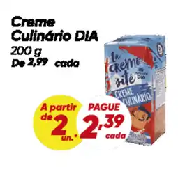 Dia Creme Culinário DIA oferta