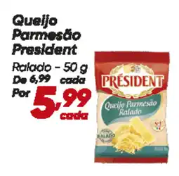 Dia Queijo Parmesão President Ralado oferta