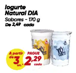 Dia logurte Natural DIA Sabores oferta