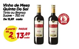 Dia Vinho de Mesa Quinta Do Sol oferta