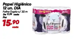 Dia Papel Higiênico 12 un. DIA oferta