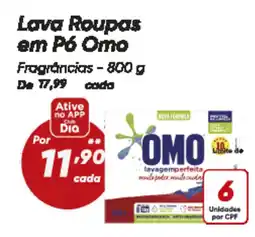 Dia Lava Roupas em Pó Omo Fragrâncias oferta