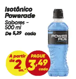 Dia Isotônico Powerade Sabores oferta
