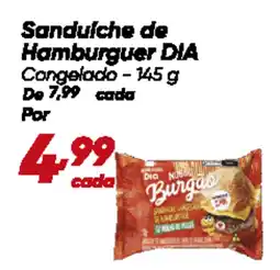 Dia Sanduíche de Hamburguer DIA Congelado oferta