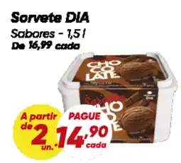 Dia Sorvete DIA Sabores oferta