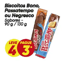 Dia Biscoitos Bono, Passatempo ou Negresco Sabores oferta