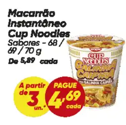 Dia Macarrão Instantâneo Cup Noodles oferta